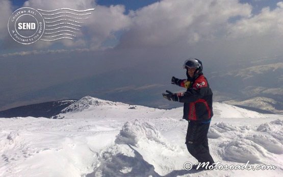 People on snowmobile tours