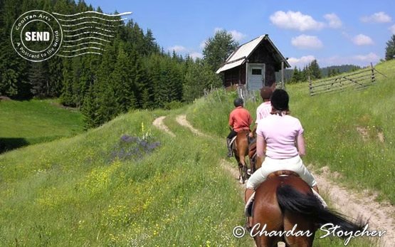 Ride above the village of Trigrad