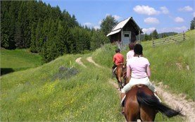 Ride above the village of Trigrad