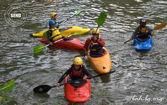 River kayaking in Bulgaria