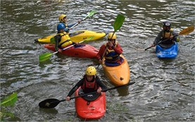 River kayaking in Bulgaria