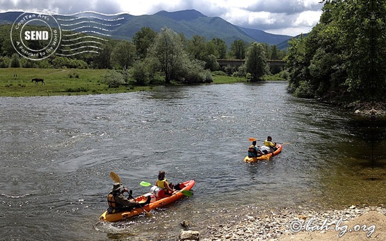 River kayaking in Greece