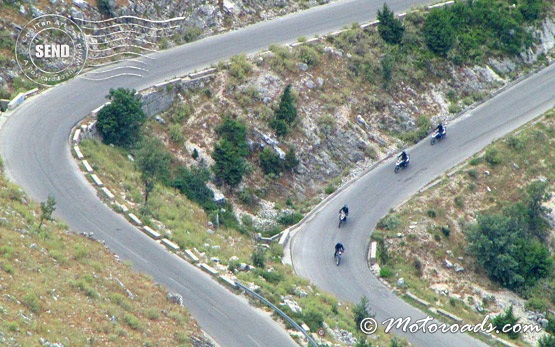 Serpentines on the way to Sarande, Albania