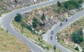 Serpentines on the way to Sarande, Albania