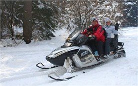 Snowmobile adventures in Borovets