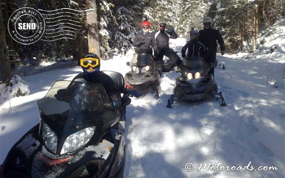 Snowmobiles in Bansko