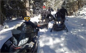 Snowmobiles in Bansko