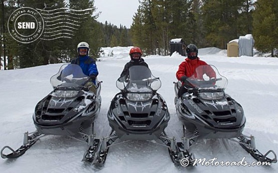 Snowmobiles in Borovets