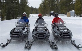 Snowmobiles in Borovets