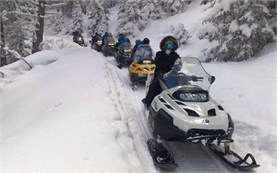 Snowmobiling in Borovec