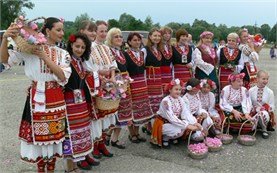 Traditional costumes - Rose festival in Bulgaria