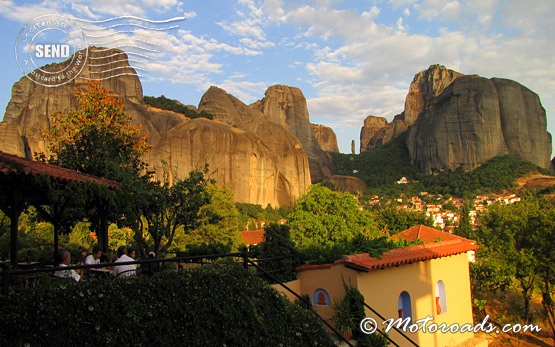 View from the hotel in Meteora - Greece
