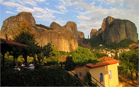 View from the hotel in Meteora - Greece