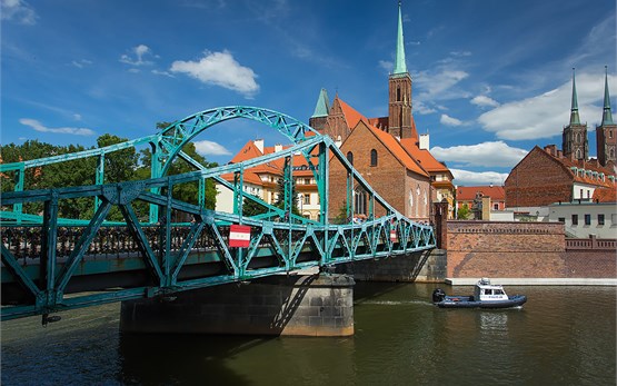 Breslau Polen - Tumski Brücke