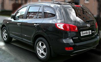 Vista posterior » 2009 Hyundai Santa Fe 4X4