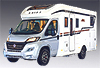 Semi-integrated campers for rent. RV rental.